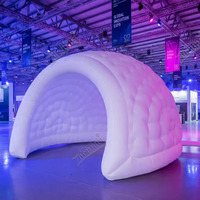 Tente dôme gonflable LED personnalisable Zhenmei, pliable pour événements nocturnes, marketing, fêtes, mariages