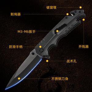 Navaja Plegable de Acero Inoxidable para Dropshipping en Shopify, Herramienta Multiusos, Navaja de Bolsillo para Supervivencia, Camping y Defensa Personal - Product Image 2