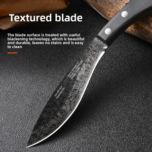 มีดพับปรับแต่งได้สำหรับตั้งแคมป์กลางแจ้ง สแตนเลสอเนกประสงค์ขนาดเล็ก ใบมีดตรง สำหรับเอาตัวรอดในป่า ด้ามไม้ DIY - Product Image 3