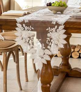 <span class=keywords><strong>Nappe</strong></span> de table en tissu européen Yongho, dentelle brodée, <span class=keywords><strong>nappe</strong></span> de table perlée, bande décorative, banquet de mariage, <span class=keywords><strong>nappe</strong></span> de table pour la maison - Product Image 1