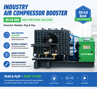 Compresseur d'air à piston refroidi par air haute pression Airstone 45KW 40Bar 4Mpa 380V 12m³/min pour le soufflage de bouteilles PET industrielles