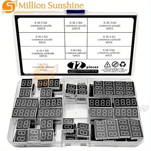 72pcs 0.36英寸发光二极管数字显示套件8值1/<span class=keywords><strong>2</strong></span>/<span class=keywords><strong>3</strong></span>/4位红色公共阳极阴极，适用于<span class=keywords><strong>Arduino</strong></span> DIY电子产品 - Product Image 2