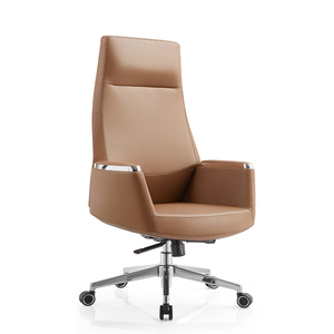Leather <strong>Office</strong> <strong>Chair</strong> High-back Swivel Executive <strong>Chair</strong> with Metal Armrest Large Seat <strong>Heavy</strong> Duty Leather <strong>Chair</strong> <strong>for</strong> Manager - Product Image 5