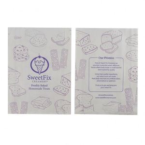 Sacs en papier glassine personnalisés avec logo imprimé, résistants à la graisse, de qualité alimentaire, pour lait et sushis, impression flexo, écologiques et recyclables - Product Image 2