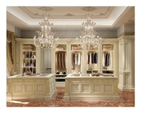 Armoire de rangement en verre de conception européenne, système de rangement personnalisé, armoire de chambre à coucher en bois