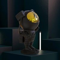 Lampe de projection d'étoiles, de galaxies et de nébuleuses pour chambre à coucher, luminosité réglable, design astronaute