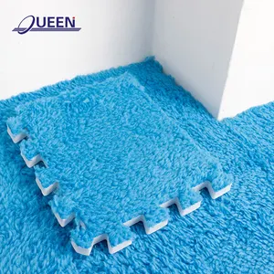 Bqlinyiqueen — tapis puzzle de sol, tapis imperméable à poils longs, doux, en mousse, approvisionnement directe d'usine