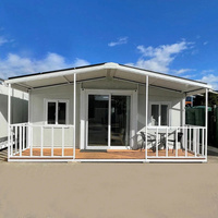 Oem maison de verre préfabriquée à bas prix 40ftx20ft petites maisons préfabriquées à vendre, maison mobile casas prefabricadas de madera