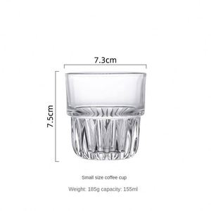 แก้วน้ำ/เบียร์/กาแฟ ลายการ์ตูนน่ารัก ขนาด 250 มล. แก้วคริสตัล แก้วลาเต้  พร้อมโลโก้สั่งทำได้  เหมาะสำหรับเป็นของขวัญงานแต่งงาน - Product Image 3