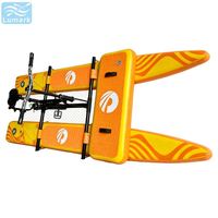 Vélo aquatique gonflable à pontons plats pour une personne, avec cadre en aluminium et plateforme avant gonflable, rapide pour la mer, portable, de Chine, Lumark