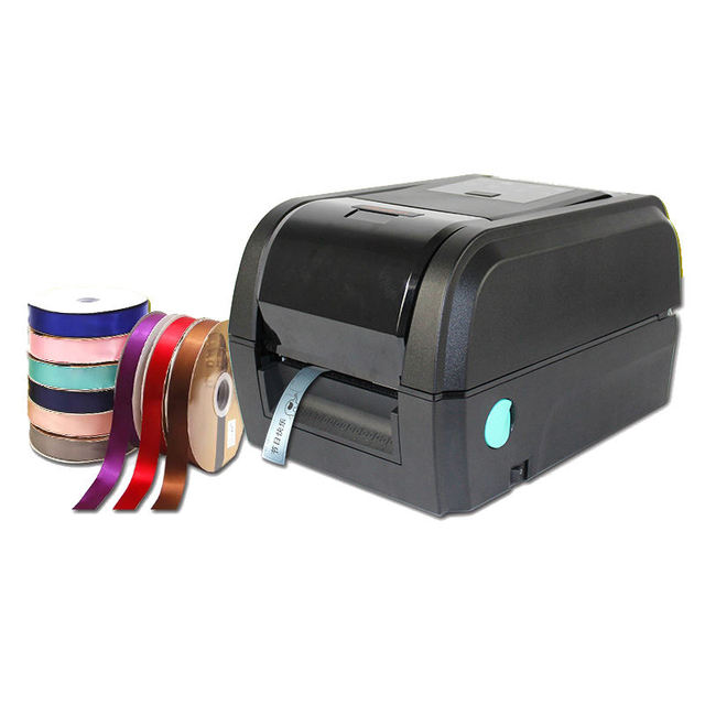 New Potable Thermal Ribbon Foil Printers Webbing Anoon Flexco Roll Craft Taffeta Satin Ribbon Printing Machine Automatic 300dpi