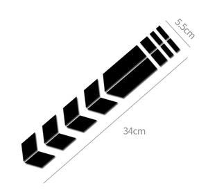 Chết-cắt xe máy phản quang dán bánh xe trên Fender cảnh báo an toàn mũi tên Băng Đề can - Product Image 1