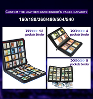 Álbum de Cartas Coleccionables Personalizable de PU con Acabado de Cuero Duradero