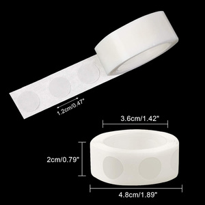 Points adhésifs ronds double face transparents en <span class=keywords><strong>acrylique</strong></span> pour points de <span class=keywords><strong>colle</strong></span>, ruban adhésif, <span class=keywords><strong>mastic</strong></span>, ballons et découpe de masques - Product Image 2