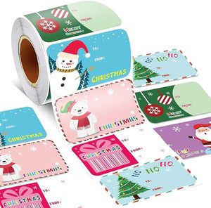 Étiquettes autocollantes pour cadeaux de Noël, étiquettes nominatives autocollantes pour emballages cadeaux, étiquettes autocollantes pour cadeaux de Noël - Product Image 4
