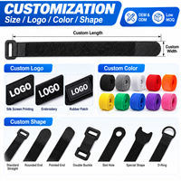 Attaches de câbles réutilisables personnalisées pour l'extérieur, sangles de fixation en nylon réglables avec boucle pour la gestion des câbles