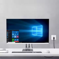 Computadora de Escritorio Worldy Q451 de 24 Pulgadas, Intel Core I5 de Cuatro Núcleos, DDR4 de 8GB, SSD+HDD, Windows 10, Pantalla IPS, PC Todo en Uno con 1 Año de Garantía