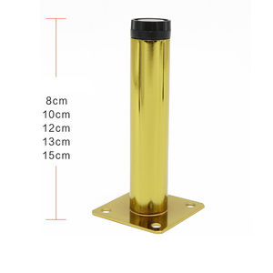 Set di 4 Gambe in Metallo Dorato per Mobili Moderni, Supporti per Divani, Poltrone, Armadi e Tavoli - per Hotel - Product Image 3