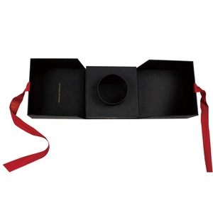 Cajas de Lujo para Velas con Logotipo Personalizado, Juego de 2 Cajas Rígidas de Cartón Negro para Almacenamiento de Velas, Caja de Regalo para Frascos de Velas - Product Image 5