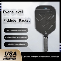 Raquette de pickleball T700 en fibre de carbone mate, épaisseur 16 mm, compétition sportive professionnelle, approuvée aux États-Unis, moulage monobloc 360°, 220 g