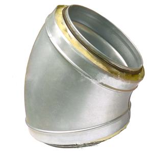 Système de ventilation HVAC maritime, conduits en spirale métalliques pré-isolés, <span class=keywords><strong>double</strong></span> <span class=keywords><strong>paroi</strong></span>, conduits d'air ronds, coude à pliage pressé - Product Image 2
