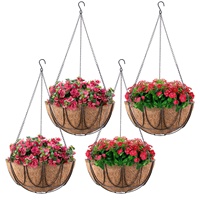 Offre Spéciale jardin Produits Suspendus Panier Avec Doublure pot De Noix De Coco Forme ronde Coco Paniers Suspendus