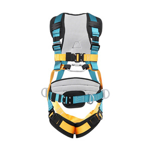 ชุดเข็มขัดนิรภัยแบบ 5 จุด เชื่อมต่อเร็ว ปรับได้ สีน้ำเงิน โพลีเอสเตอร์ สำหรับป้องกันการตกจากที่สูง ยี่ห้อ Zhongyuyou - Product Image 2