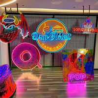 Enseignes néon LED personnalisées avec logo sur mesure pour éclairage publicitaire, alimentation CA, usage professionnel, bureaux, magasins, bars, salons, mariages, bâtiments