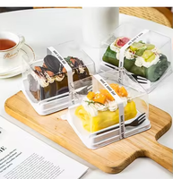 Nourriture Biscuit Gâteau Rouleau Boîte Jetable Suisse Rouleau Boîtes Demi Cuisson Gâteau Emballage En Plastique Mochi Boîte