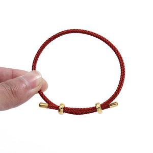 Pulsera de Pareja Ajustable de Acero Inoxidable, Joyería de Diseño, Brazalete Trenzado Fino de Acero Inoxidable - Product Image 4