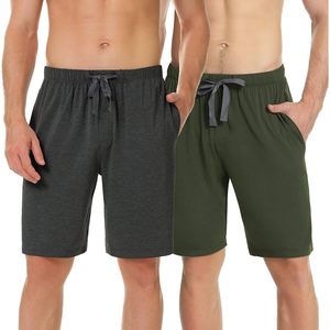 Pantalones Cortos de Pijama para Hombre, 100% Algodón, Transpirables, Tejidos, Ropa de Estar por Casa - Product Image 1