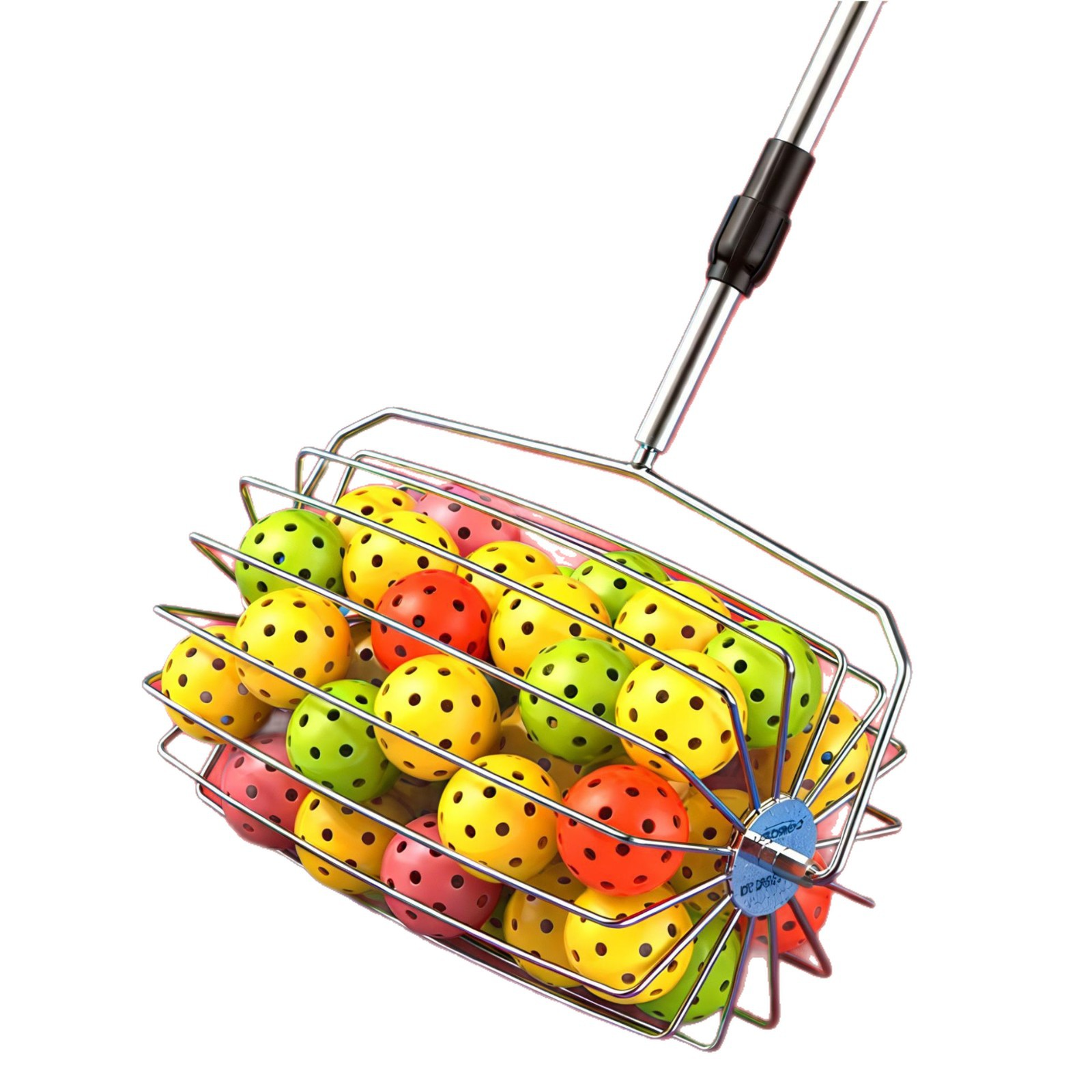 Pickleball Tennis Ball Retriever High Durability Stainless Steel Quick Ball Pick-Up Lightweight Portable Foldable Hand Tool All