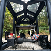 Tente gonflable d'extérieur pour le camping, grand espace, entièrement automatique, imperméable, 2 chambres, 1 salon, installation instantanée, abri familial