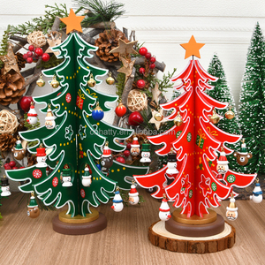 Hot Sale Detachable Wooden <b>Train</b> Handcrafted Christmas <b>Tree</b> Decorations Factory Wholesale Handicrafts - Product Image 6