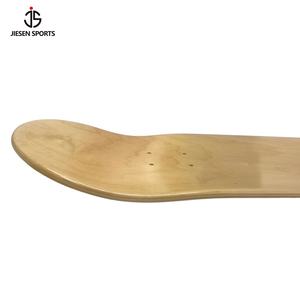 JIESEN Vente chaude Planches de skateboard vierges personnalisées en <span class=keywords><strong>bois</strong></span> d'érable naturel à 7 couches Concave moyenne Plaque plate 8 8,5 pouces - Product Image 6