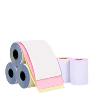 Papier NCR jaune BAIXIN 1-3 plis pour imprimantes matricielles – Reçus POS multicopie en pâte de bois vierge de haute qualité