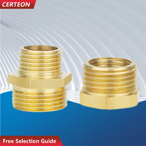 10 Stück Messing Gewindeanschluss BSP G1/8 G1/4 G3/8 G1/2 Innen Außengewinde Rohrverbinder - Product Image 1