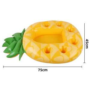 Soporte para vasos con forma de piña, flotador inflable de aguacate para piscina, mesa bar enfriadora de cerveza para fiestas de verano en la playa - Product Image 1