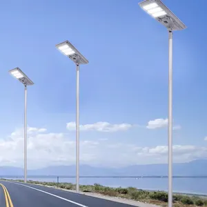 ضوء الشارع بالطاقة الشمسية الكل في واحد من SUOLUN IP65 LED يعمل بالطاقة للحدائق والتطبيقات على الطرق ضوء الشارع بالطاقة الشمسية