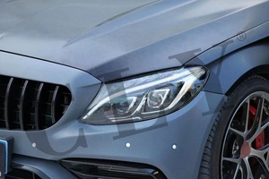 Pare-chocs avant de voiture pour <span class=keywords><strong>Benz</strong></span> <span class=keywords><strong>C</strong></span> Class W205 C205 <span class=keywords><strong>AMG</strong></span> coupé, kit de protection, mise à niveau normale, C63S <span class=keywords><strong>AMG</strong></span> 1:1, 2014 — 2021 - Product Image 6