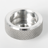 Bouton de réglage moleté en acier inoxydable 304, usiné sur commande CNC, antidérapant, anticorrosion, accessoires industriels