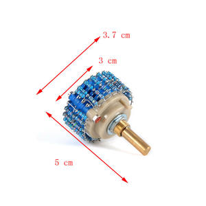 <span class=keywords><strong>Atenuador</strong></span> de potenciómetro Mono de 2 polos, 24 posiciones, 250K, interruptor de Control de volumen, amplificador de tubo de <span class=keywords><strong>Audio</strong></span> HIFI de resistencia - Product Image 6