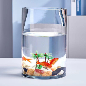 Tanque de acrílico para <span class=keywords><strong>acuario</strong></span> de cilindro grande, tanque de acrílico y vidrio para el hogar, accesorios para <span class=keywords><strong>peces</strong></span> y acuarios - Product Image 2