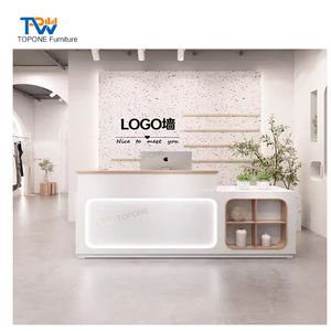 Bancone avant hôtel petites décorations de mariage pour bureau réception salon de beauté table design comptoir magasin de vêtements moderne - Product Image 6