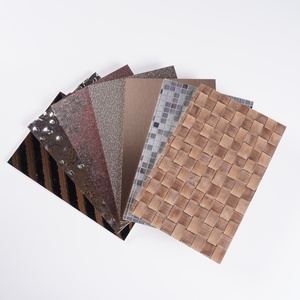 Panneau mural décoratif en fibre de carbone de bambou, résistant à l'humidité, avec rainurage en cristal de carbone et finition métallique brossée - Product Image 6