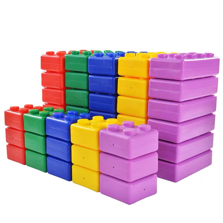 Educational Plastic Giant Building Blocks HappyZone Giant Multiple Color Construction Blocks for Children Play Center