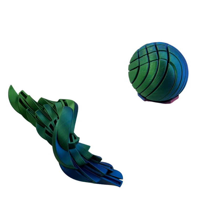 Bleu-vert-petite taille-5,5 cm