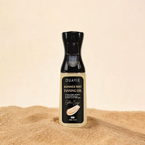 Aceite Corporal Bronceador <span class=keywords><strong>con</strong></span> Brillo SPF15 de Marca Privada, Protección UV, Color Beige Dorado, Resistente al Agua, Iluminador <span class=keywords><strong>con</strong></span> Destellos - Product Image 5