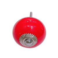 Bouton de meuble en porcelaine blanche Marrakech, fait main, style Art déco moderne et traditionnel, pour salon, Lametierartz, écologique