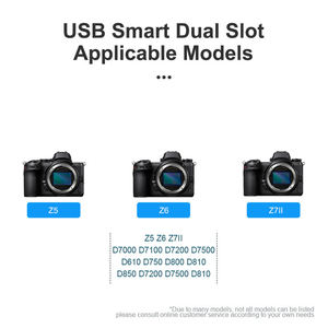 กล้อง <span class=keywords><strong>Nikon</strong></span> Z5 <span class=keywords><strong>Z6</strong></span>สอง Z7II D610 D600E D800 D810กล้องอัจฉริยะแอลซีดีช่องเสียบแบตเตอรี่ EN-EL15คู่แบบพกพาที่ชาร์จไฟ DC สำหรับเดินทาง - Product Image 3